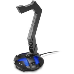 Buy Sharkoon X-Rest 7.1 Headset Stand - Active Headphone Holder - Black, USB-pow... in Cyprus, Nicosia, Limassol, Larnaka, Pafos