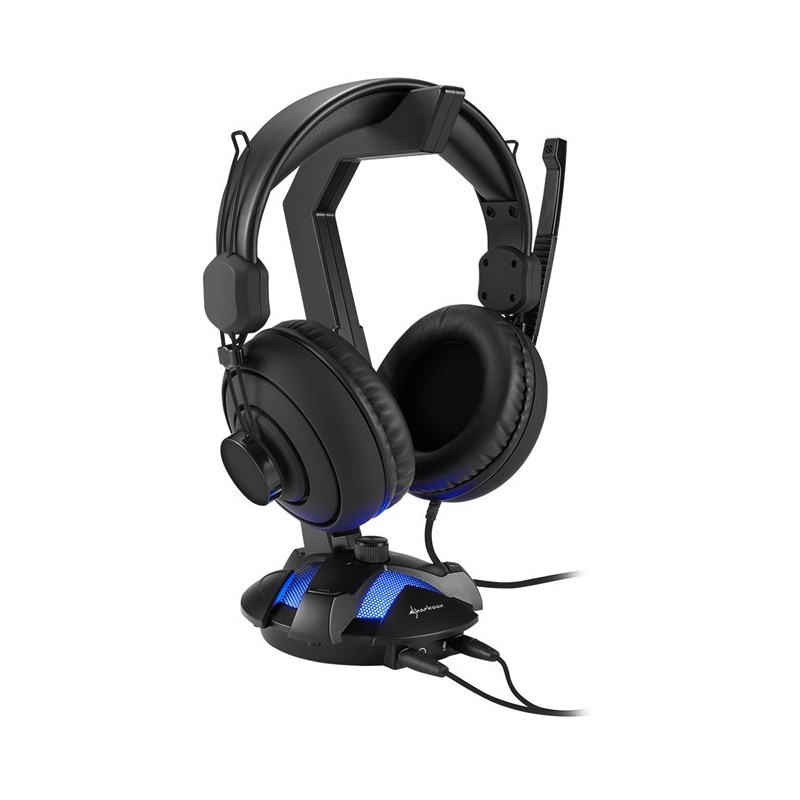Buy Sharkoon X-Rest 7.1 Headset Stand - Active Headphone Holder - Black, USB-pow... in Cyprus, Nicosia, Limassol, Larnaka, Pafos