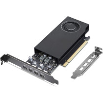 Lenovo NVIDIA RTX A400 - 4GB GDDR6 - Black, 4x mini DisplayPort, PCIe 4.0 x8, 768 CUDA cores