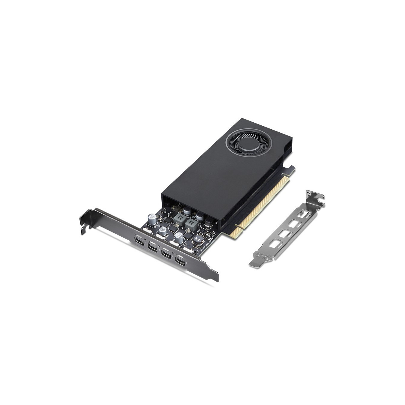Lenovo NVIDIA RTX A400 - 4GB GDDR6 - Black, 4x mini DisplayPort, PCIe 4.0 x8, 768 CUDA cores