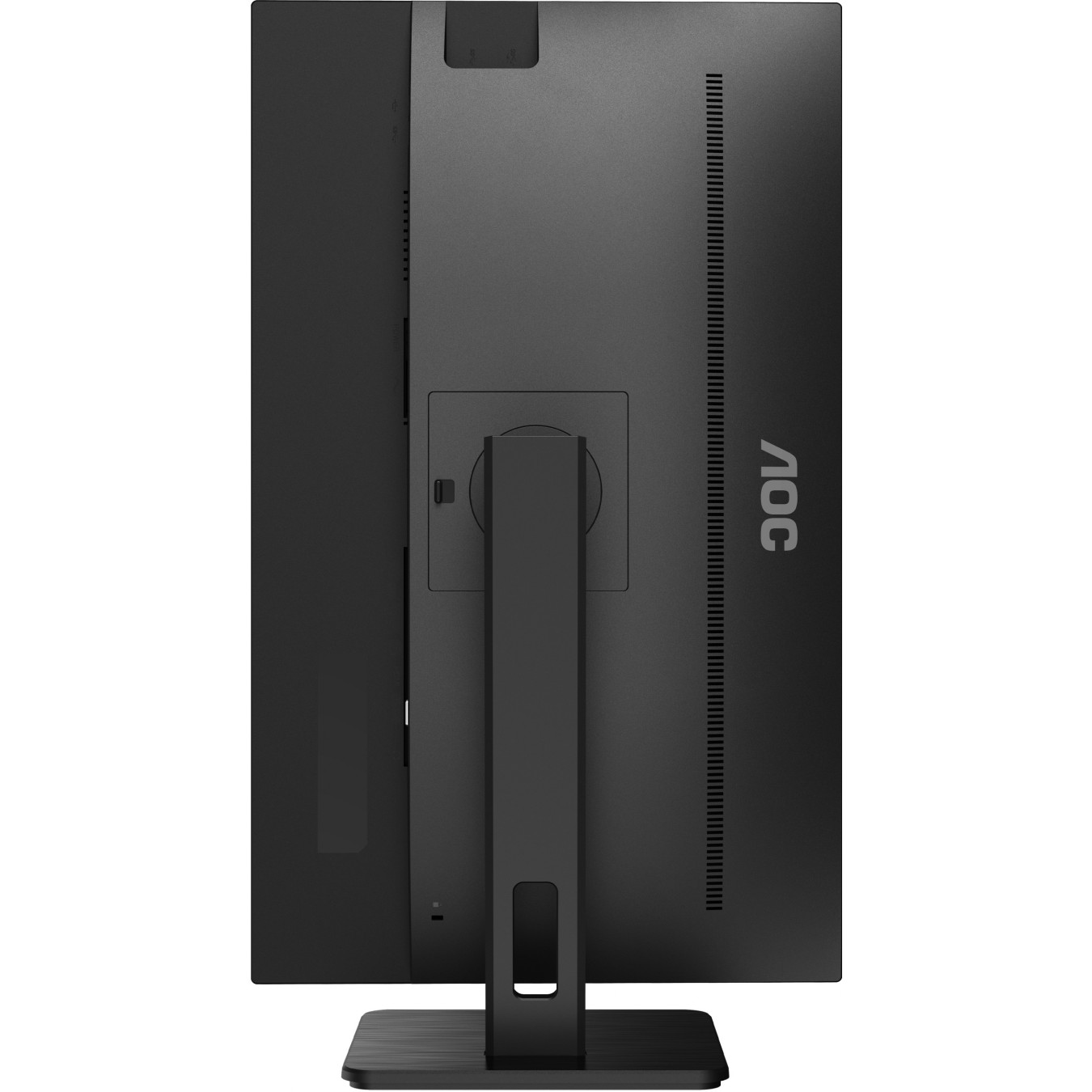 AOC U27P2CA - 27" 4K UHD IPS Monitor - 3840x2160, 60Hz, 4ms, USB-C PD65W, DP1.2 & HDMI2.0, Pivot/Height Adj, Black