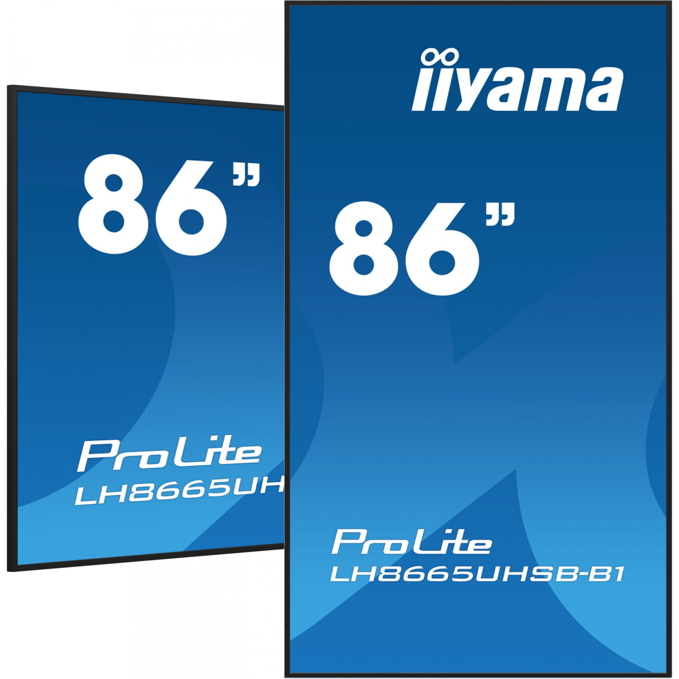 iiyama LH8665UHSB-B1 - 86-inch 4K IPS Kiosk Display, 800 cd/m2, Android 11, 32GB, 4GB RAM, Black