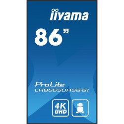 Buy iiyama LH8665UHSB-B1 - 86-inch 4K IPS Kiosk Display, 800 cd/m2, Android 11, ... in Cyprus, Nicosia, Limassol, Larnaka, Pafos