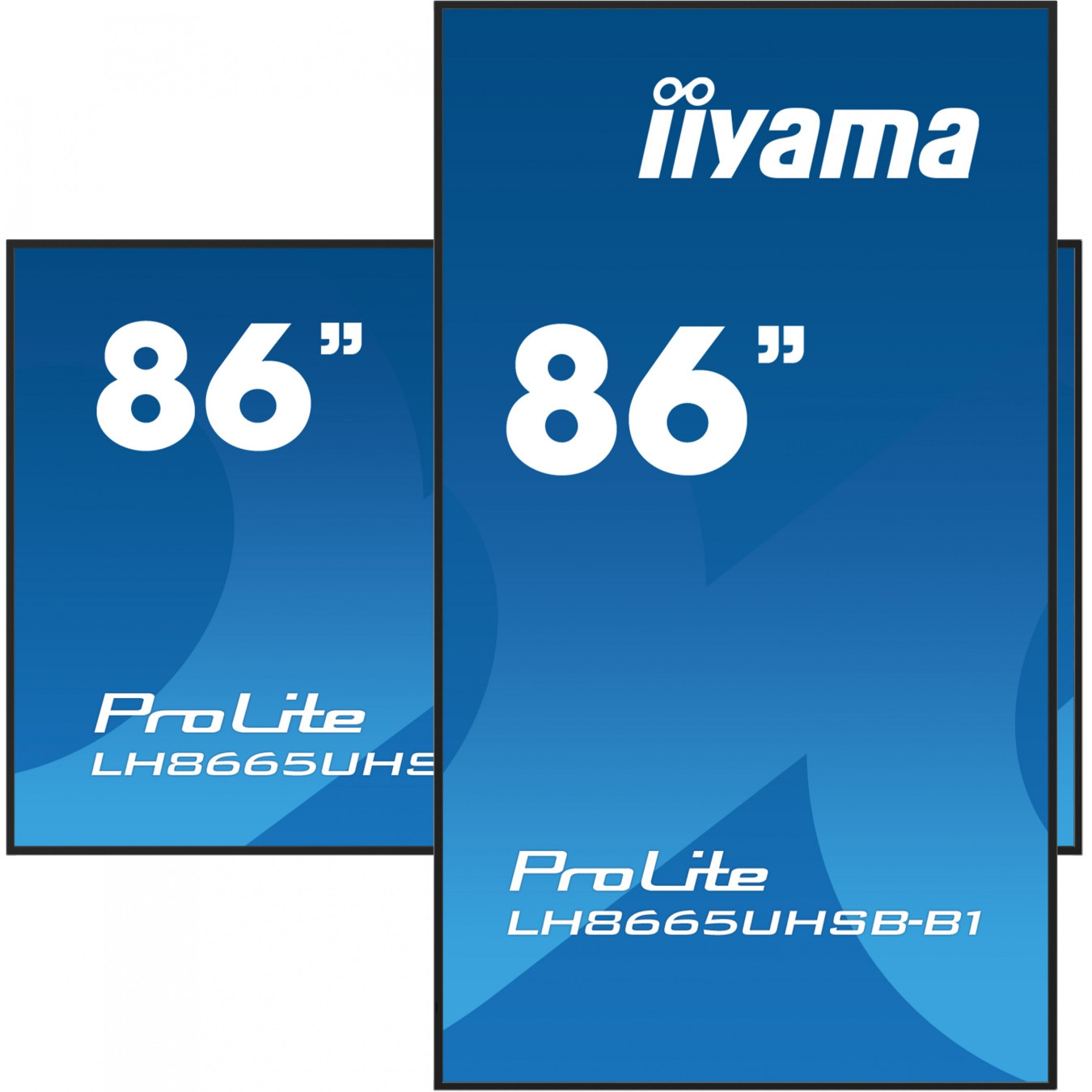 iiyama LH8665UHSB-B1 - 86-inch 4K IPS Kiosk Display, 800 cd/m2, Android 11, 32GB, 4GB RAM, Black