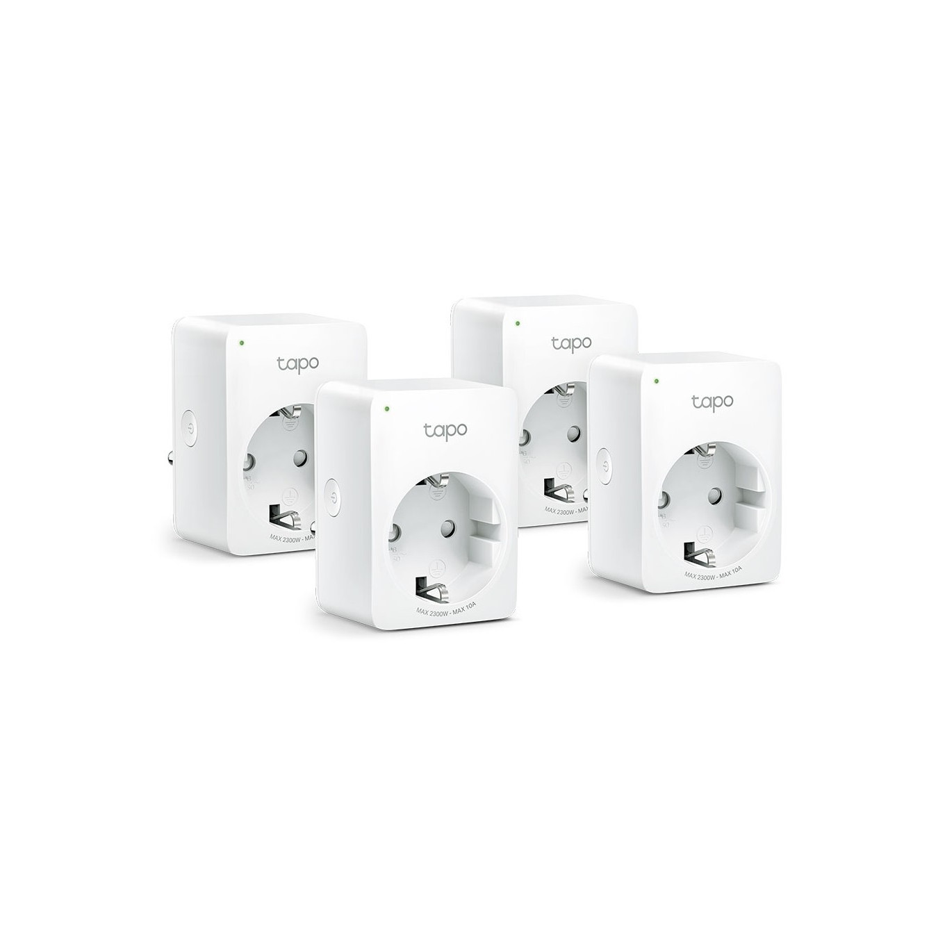 TP-Link Tapo P100 V1.2 (4-Pack) - Smart Wi-Fi Mini Plugs, White, 10A/2300W, 2.4 GHz — Buy in Cyprus with Fast Delivery