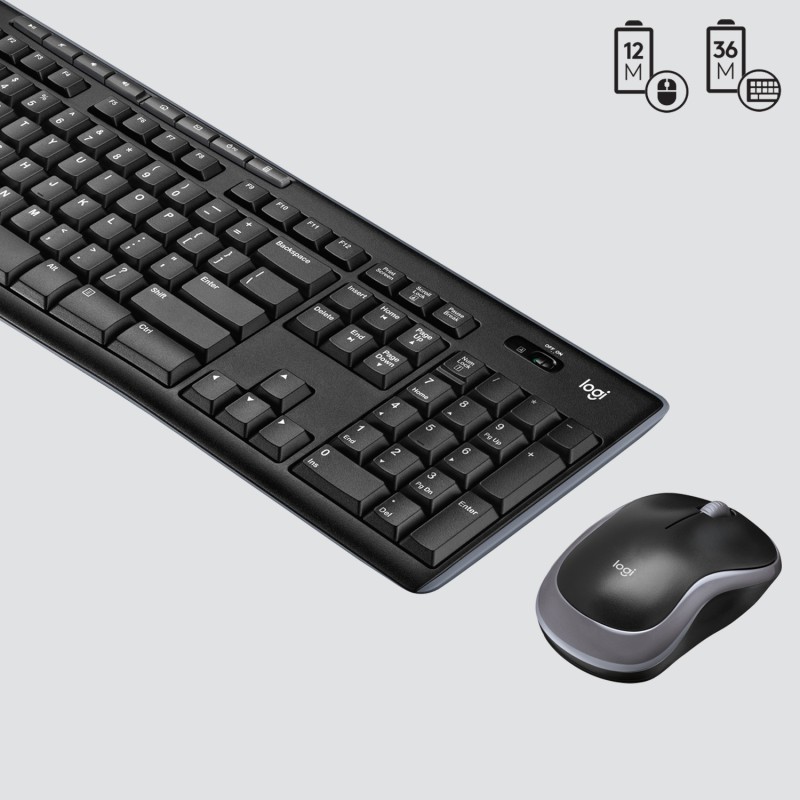 Buy Logitech MK270 Wireless Combo - MK270 - Swiss CH QWERTZ, Black, Full-size Ke... in Cyprus, Nicosia, Limassol, Larnaka, Pafos