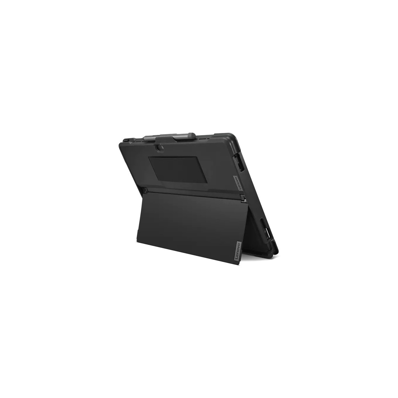 Lenovo ThinkPad X12 Detachable Protective Cover - 4X41A08251 - Black, Polycarbonate & Silicone, Pen Loop