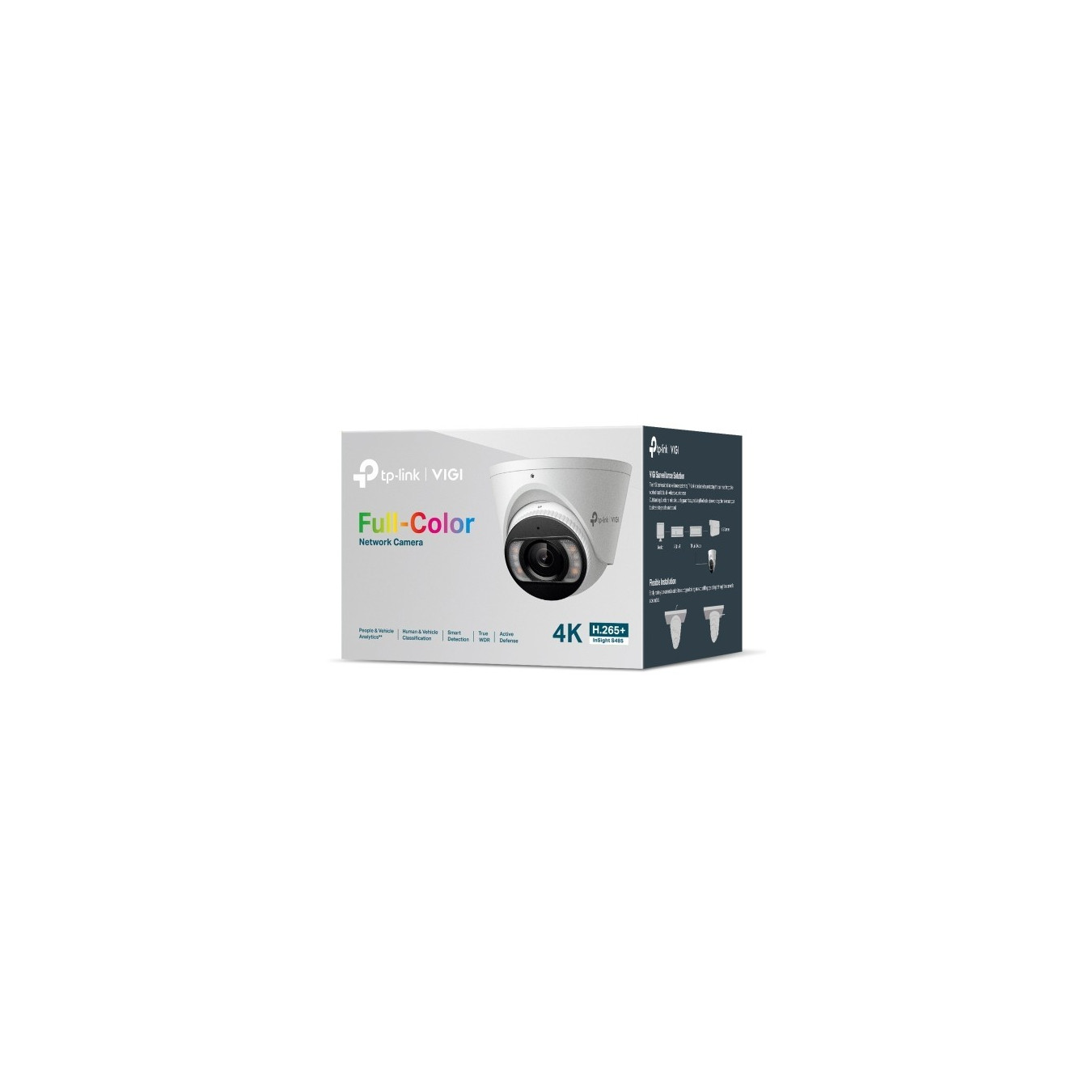 TP-Link Omada InSight S485 - 8MP (4mm) Full-Color Turret Camera - PoE, IP67, White — Buy in Cyprus with Fast Delivery
