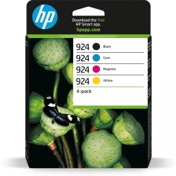 Buy HP 924 Original Ink Cartridge 4-Pack - BK/C/M/Y - Standard Yield (Black 500p... in Cyprus, Nicosia, Limassol, Larnaka, Pafos