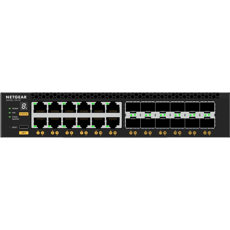 Buy NETGEAR M4350-12X12F - 24-Port 10G (12x RJ45 + 12x SFP+) L3 Managed Switch -... in Cyprus, Nicosia, Limassol, Larnaka, Pafos