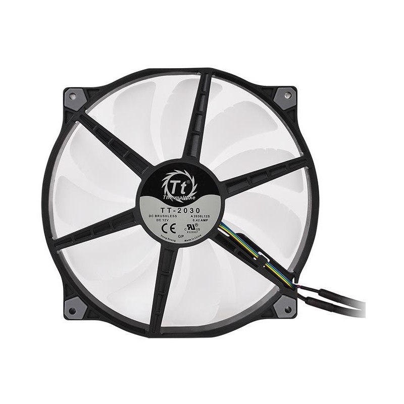 Buy Thermaltake Pure 20 ARGB 200mm Case Fan - Black - 500–1000 RPM, 129.5 CFM,... in Cyprus, Nicosia, Limassol, Larnaka, Pafos