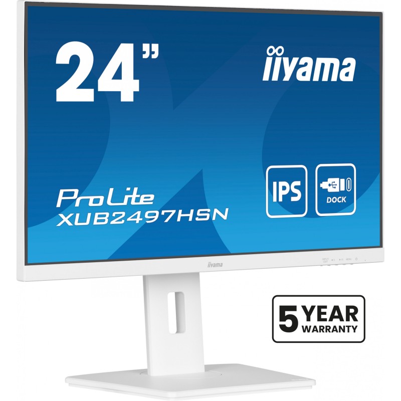 Buy iiyama ProLite XUB2497HSN-W1 - 23.8" (60.5 cm) IPS Full HD 100Hz USB-C Dock ... in Cyprus, Nicosia, Limassol, Larnaka, Pafos