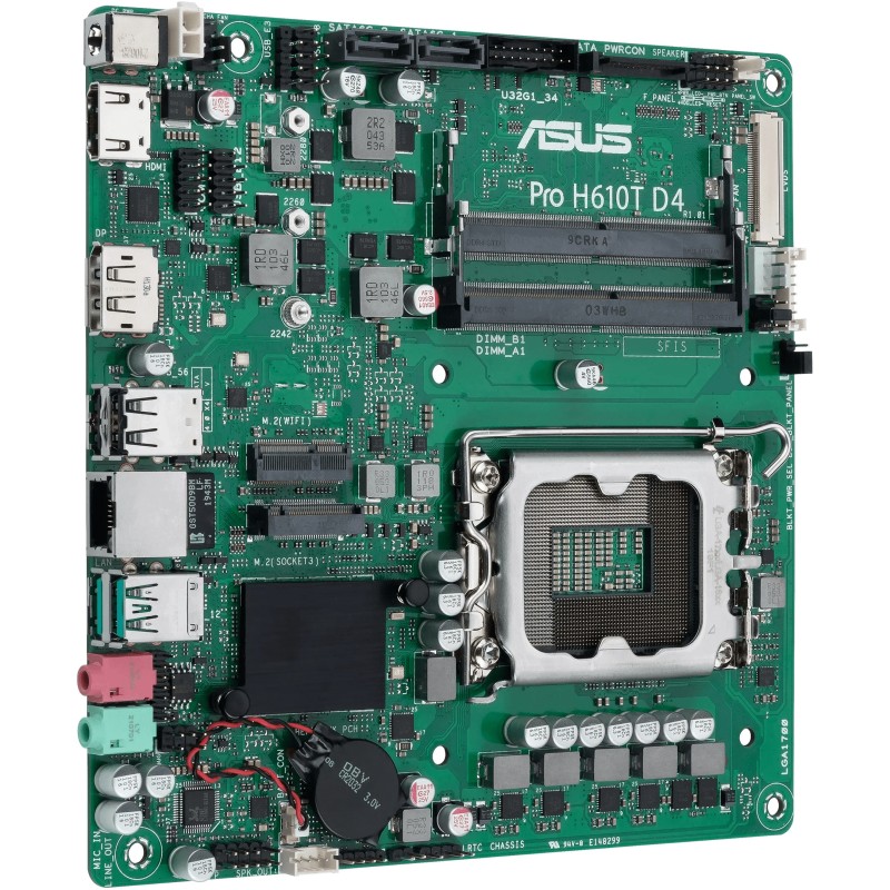 Buy ASUS Pro H610T D4-CSM Mini-ITX Motherboard - LGA1700 H610, DDR4 SO-DIMM up t... in Cyprus, Nicosia, Limassol, Larnaka, Pafos