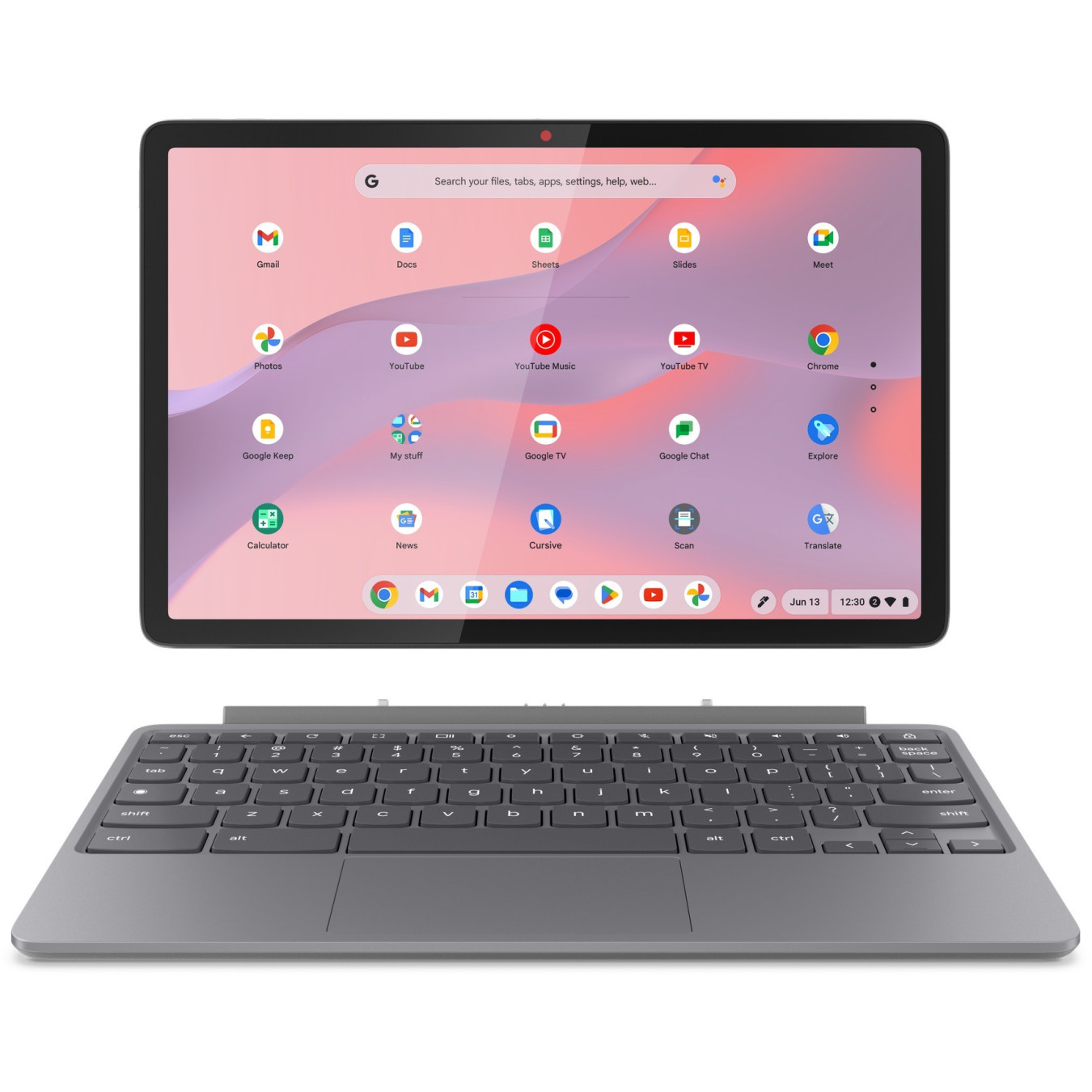 Lenovo Chromebook Duet - 11M889 - Luna Grey, 8GB RAM, 128GB eMMC, MediaTek Kompanio 838 2.6GHz, 10.9-inch