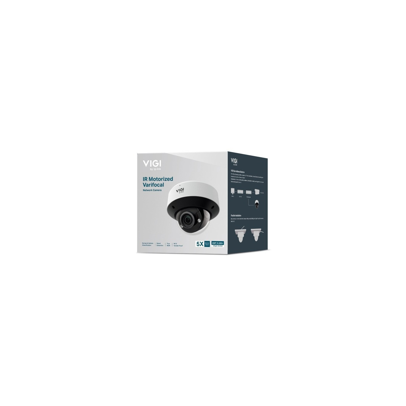 TP-Link Omada VIGI InSight S245ZI(UN) - 4MP IR Motorized Varifocal Dome Camera - White, PoE, IP67