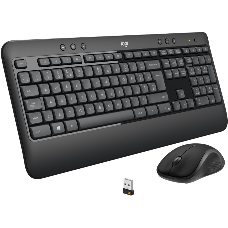 Buy Logitech MK540 Advanced - Wireless Keyboard & Mouse Set - Black, Swiss QWERT... in Cyprus, Nicosia, Limassol, Larnaka, Pafos