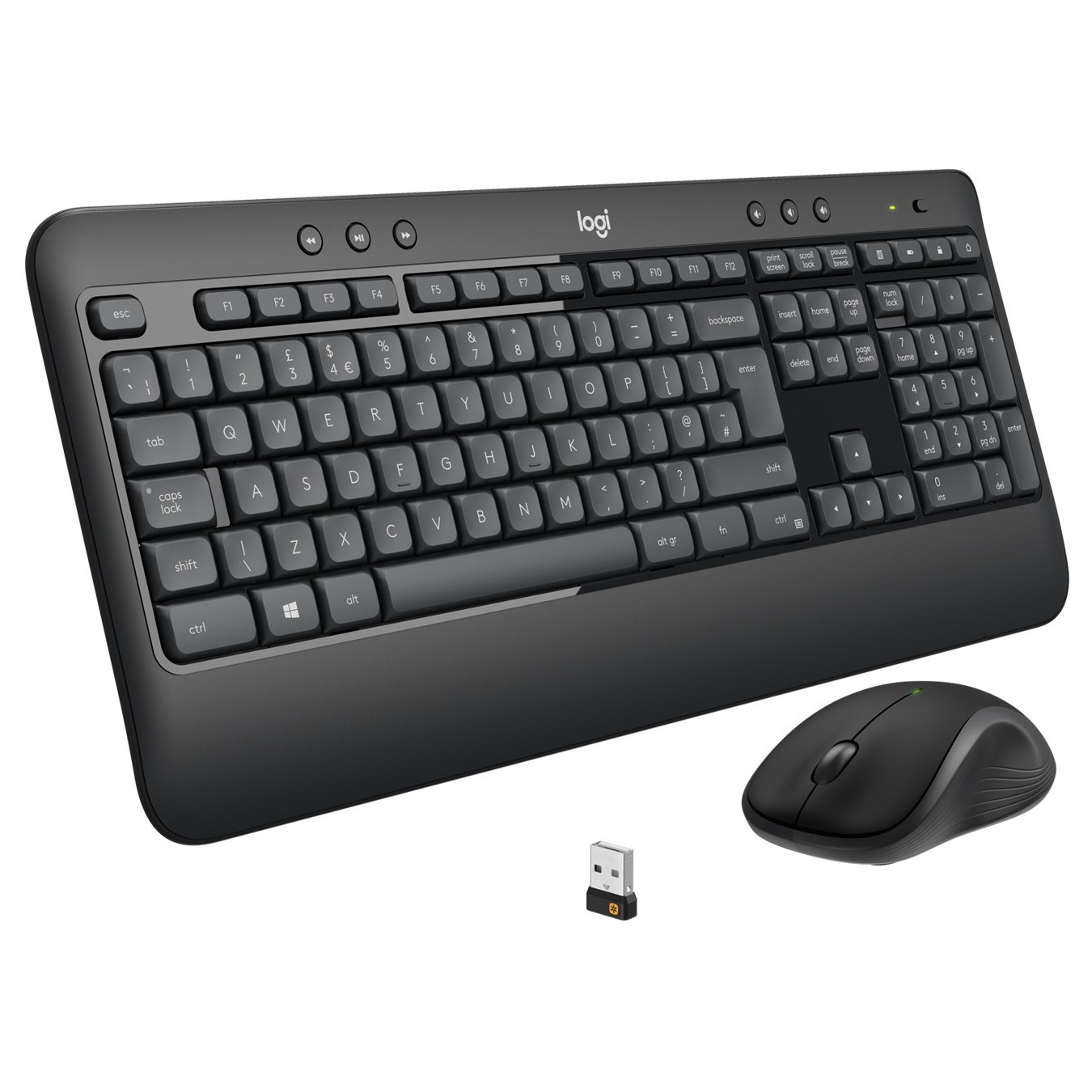Logitech MK540 Advanced - Wireless Keyboard & Mouse Set - Black, Swiss QWERTZ, 2.4 GHz — Buy in Cyprus with Fast Delivery