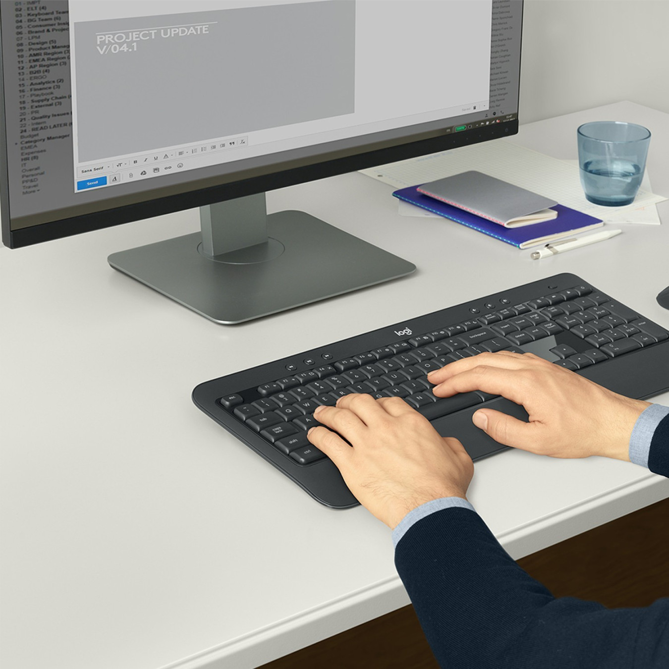 Logitech MK540 Advanced - Wireless Keyboard & Mouse Set - Black, Swiss QWERTZ, 2.4 GHz — Buy in Cyprus with Fast Delivery
