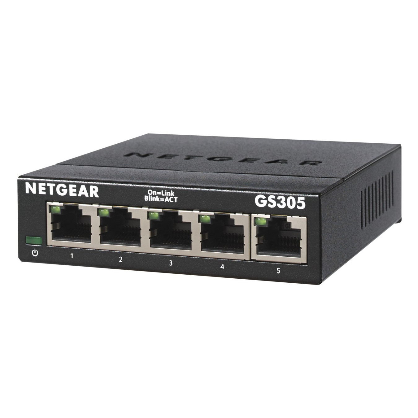 NETGEAR GS305 - 5-Port Gigabit Unmanaged Switch - Black Metal, Wall-Mountable — Buy in Cyprus with Fast Delivery