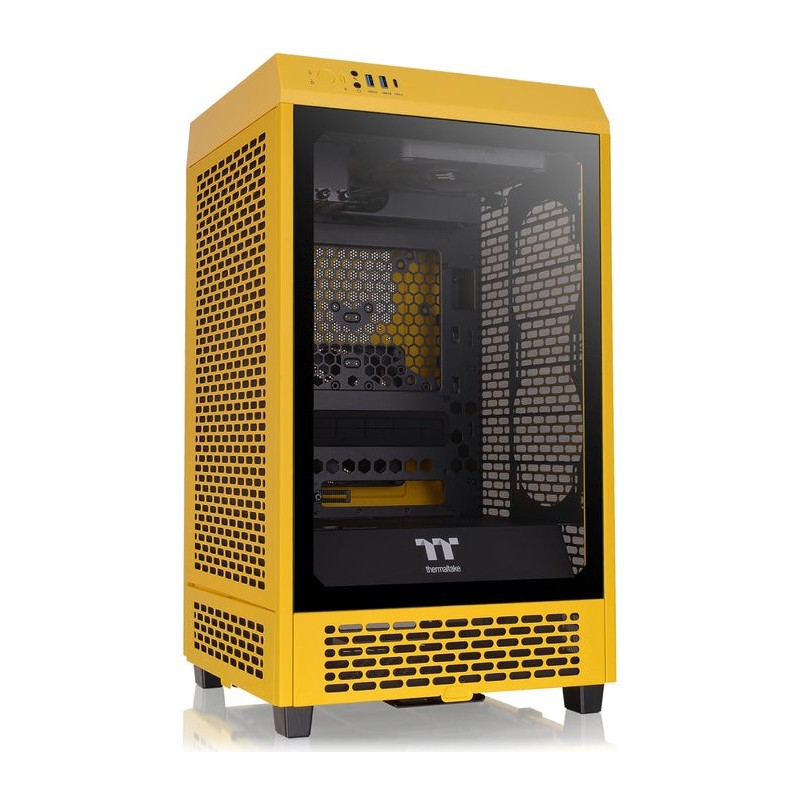 Buy Thermaltake The Tower 200 TG - CA-1X9-00S4WN-00 - Mini-ITX Case, Yellow SPCC... in Cyprus, Nicosia, Limassol, Larnaka, Pafos