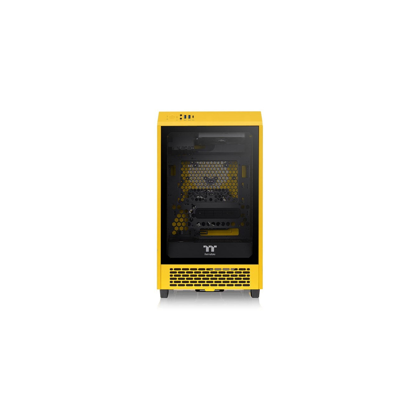 Thermaltake The Tower 200 TG - CA-1X9-00S4WN-00 - Mini-ITX Case, Yellow SPCC, 380mm GPU, 200mm CPU Cooler