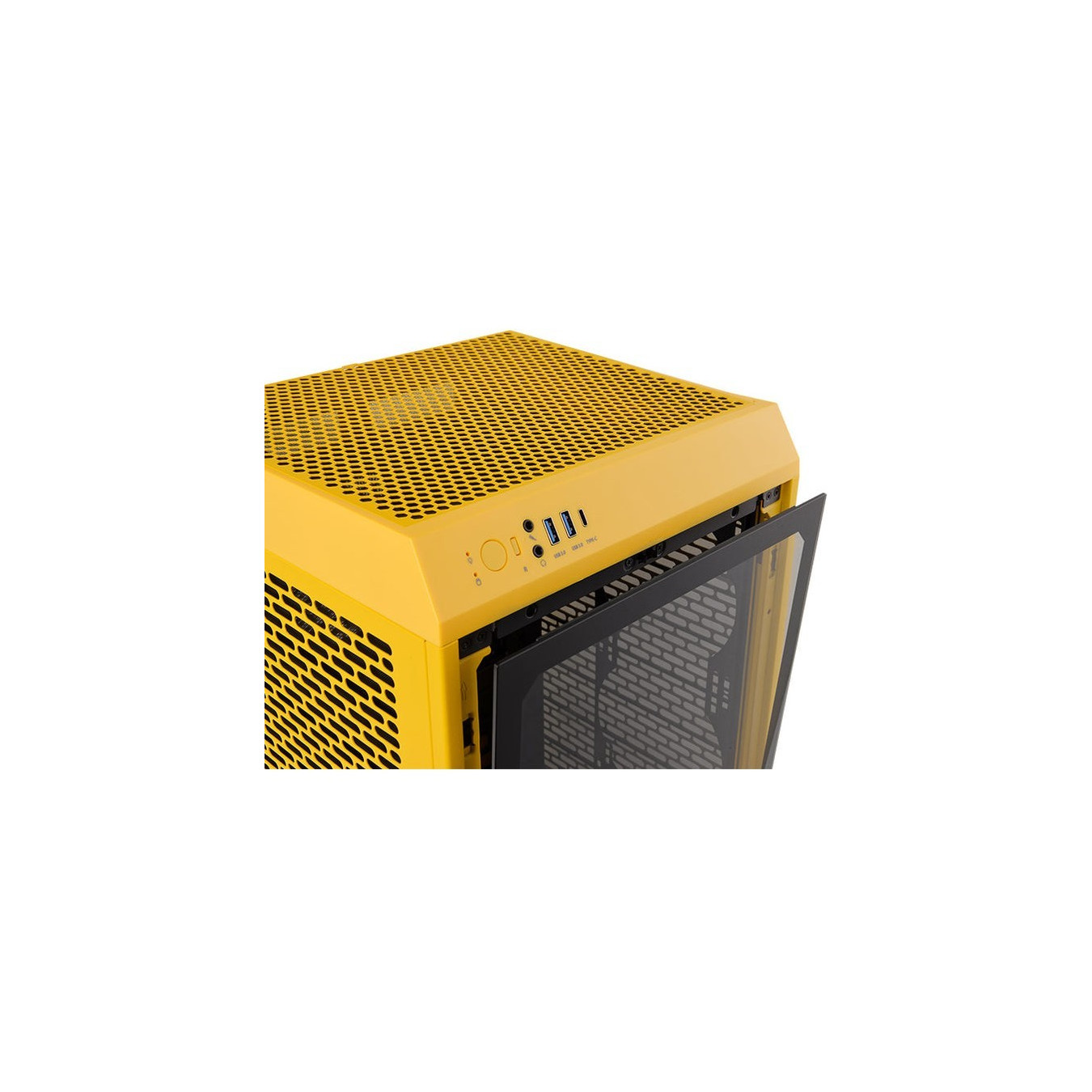 Thermaltake The Tower 200 TG - CA-1X9-00S4WN-00 - Mini-ITX Case, Yellow SPCC, 380mm GPU, 200mm CPU Cooler