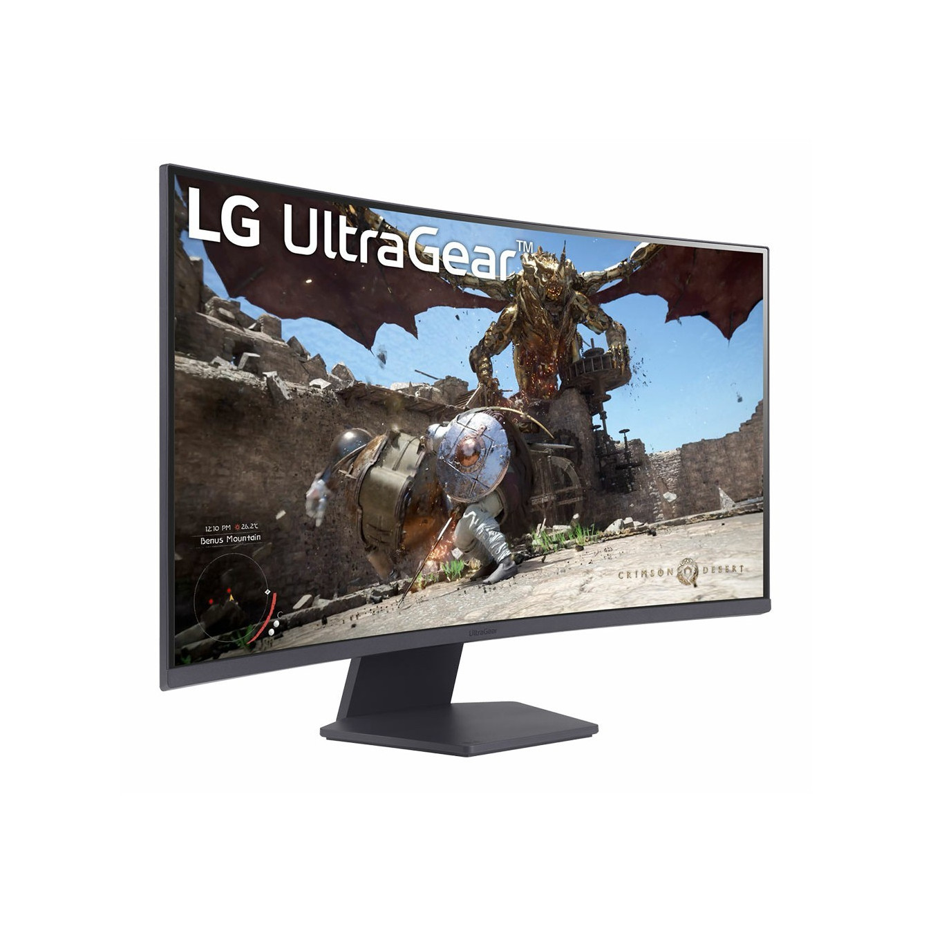 LG UltraGear 32GS60QC-B - 31.5in (80cm) QHD 2560x1440 Curved VA 1000R, 180Hz, 1ms, HDR10, FreeSync, Black