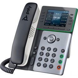 Buy Poly Edge E350 IP Desk Phone - Black, 8-line, PoE, Gigabit Ethernet, Bluetoo... in Cyprus, Nicosia, Limassol, Larnaka, Pafos