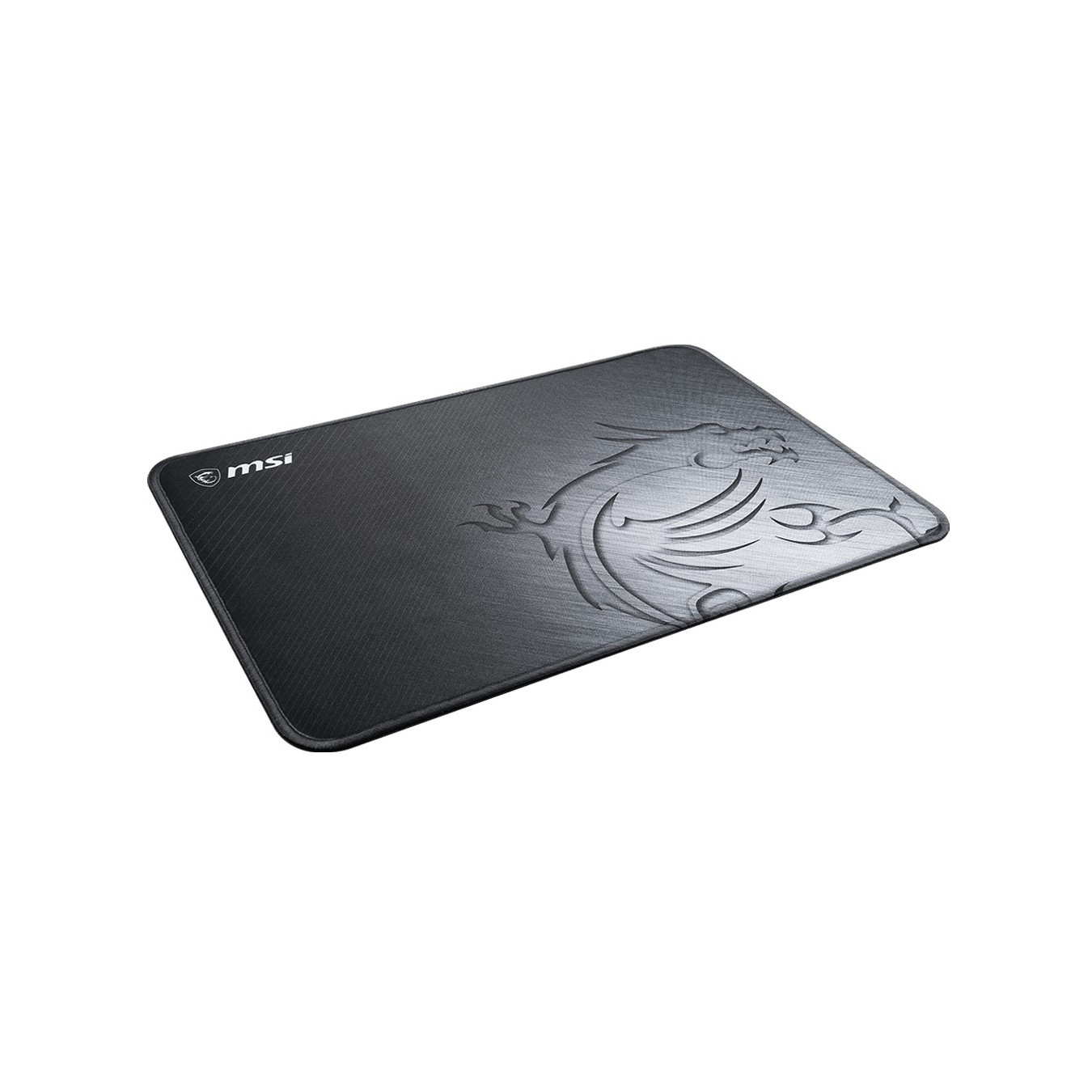 MSI Agility GD21 Gaming Mousepad - Black Rubber, Non-slip Textured Surface, 220 x 320 mm, 3 mm Thick
