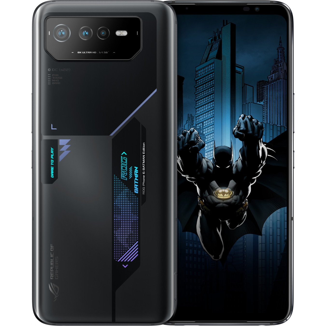 ASUS ROG Phone 6D Batman Edition - AI2203-5B028E1 - Night Black, 12GB RAM, 256GB, Dimensity 9000+