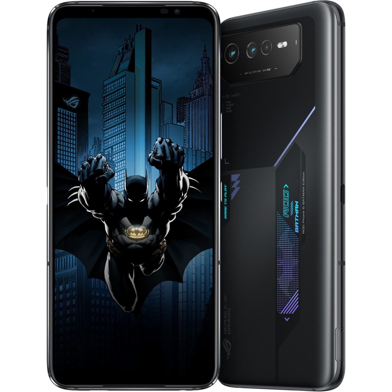ASUS ROG Phone 6D Batman Edition - AI2203-5B028E1 - Night Black, 12GB RAM, 256GB, Dimensity 9000+