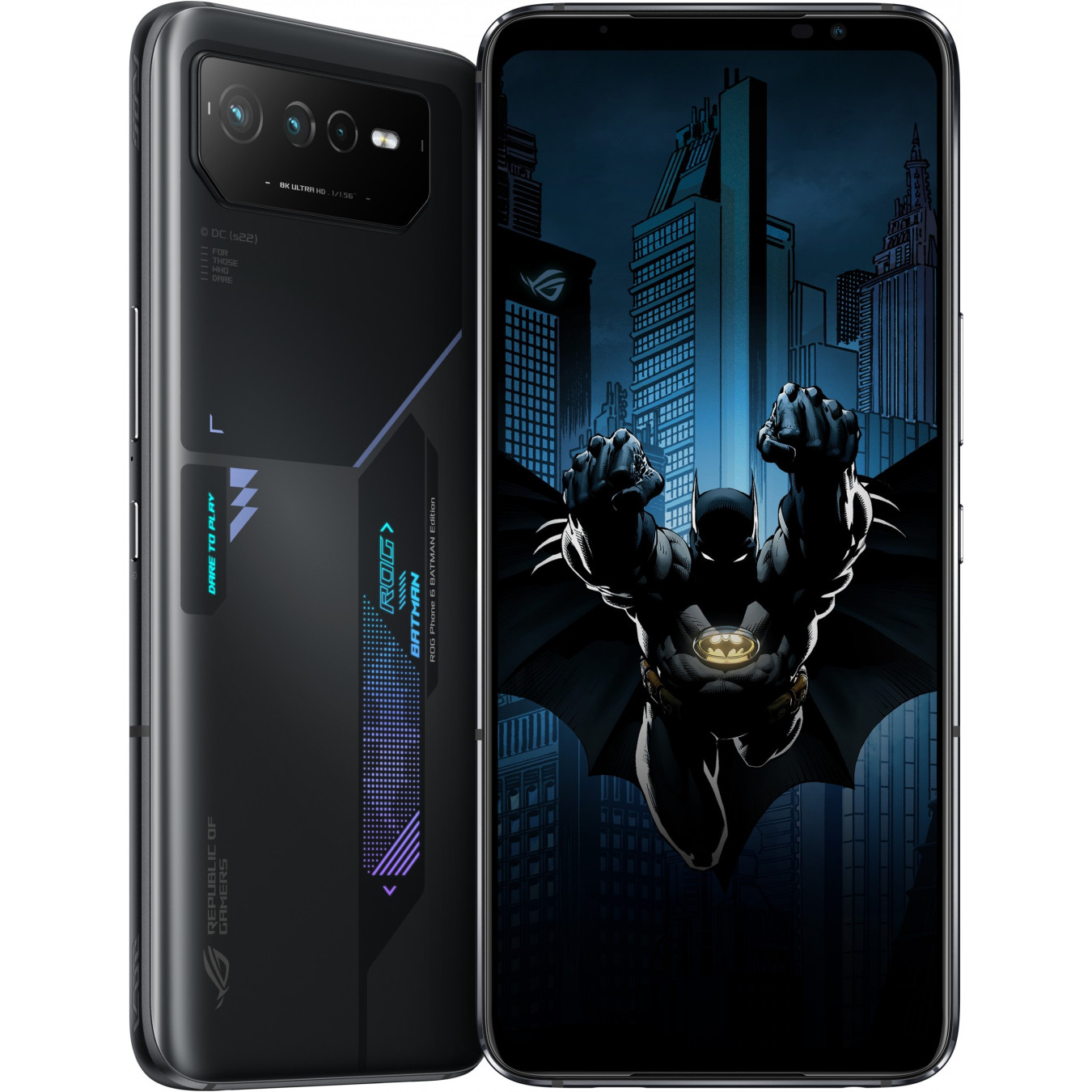 ASUS ROG Phone 6D Batman Edition - AI2203-5B028E1 - Night Black, 12GB RAM, 256GB, Dimensity 9000+