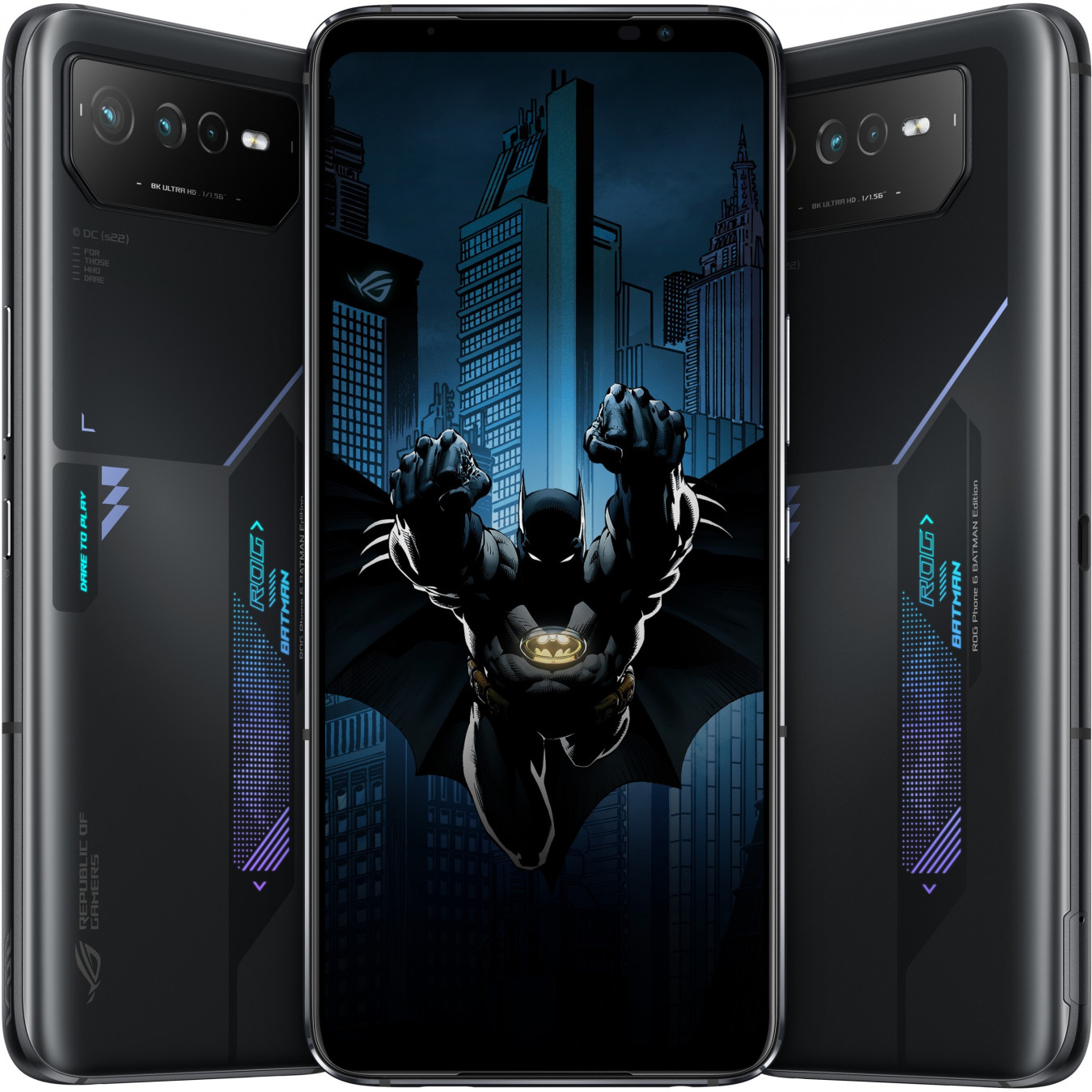 ASUS ROG Phone 6D Batman Edition - AI2203-5B028E1 - Night Black, 12GB RAM, 256GB, Dimensity 9000+