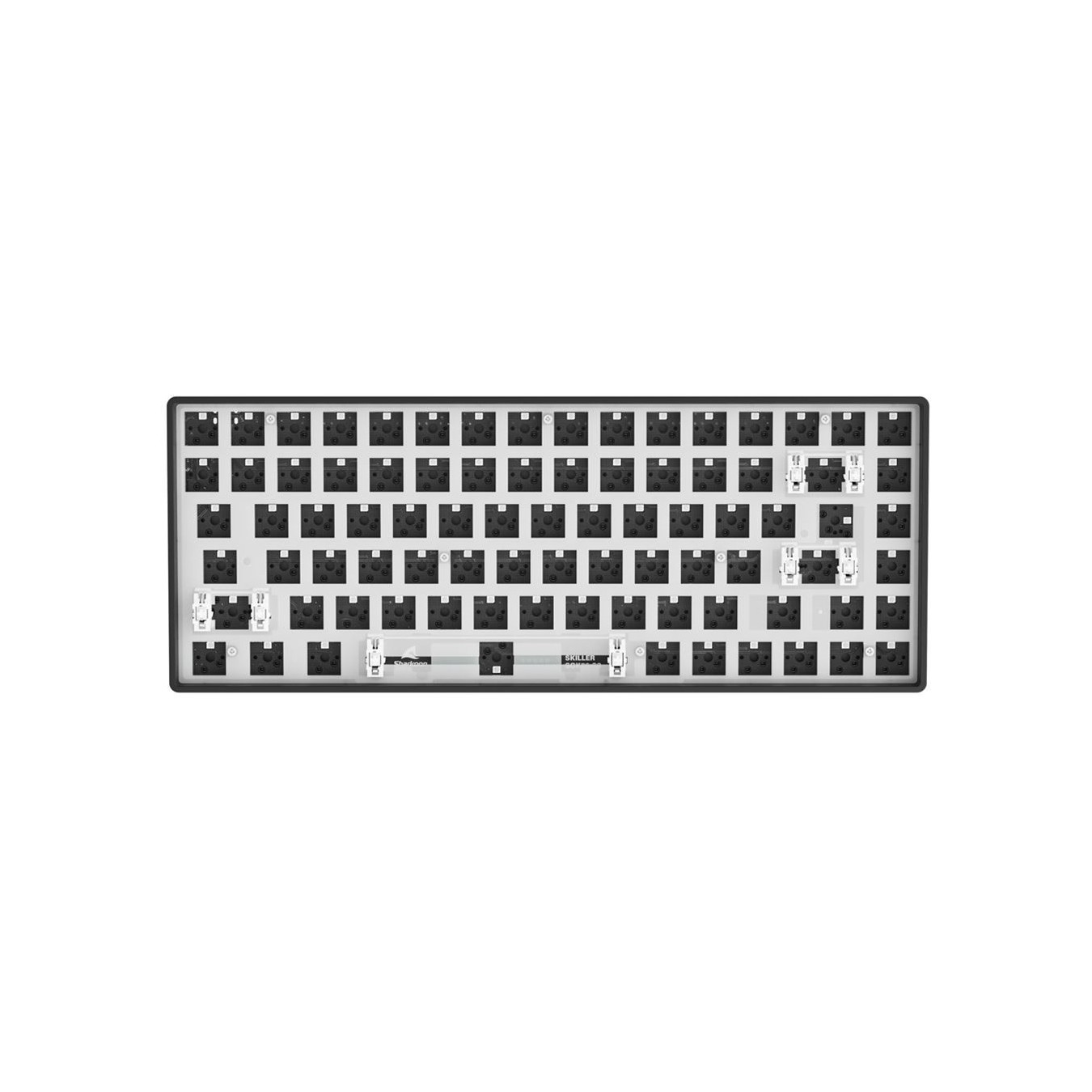 Sharkoon SKILLER SGK50 S3 Barebone - 75% RGB Wired USB-C Keyboard, 256KB Onboard Memory, Black