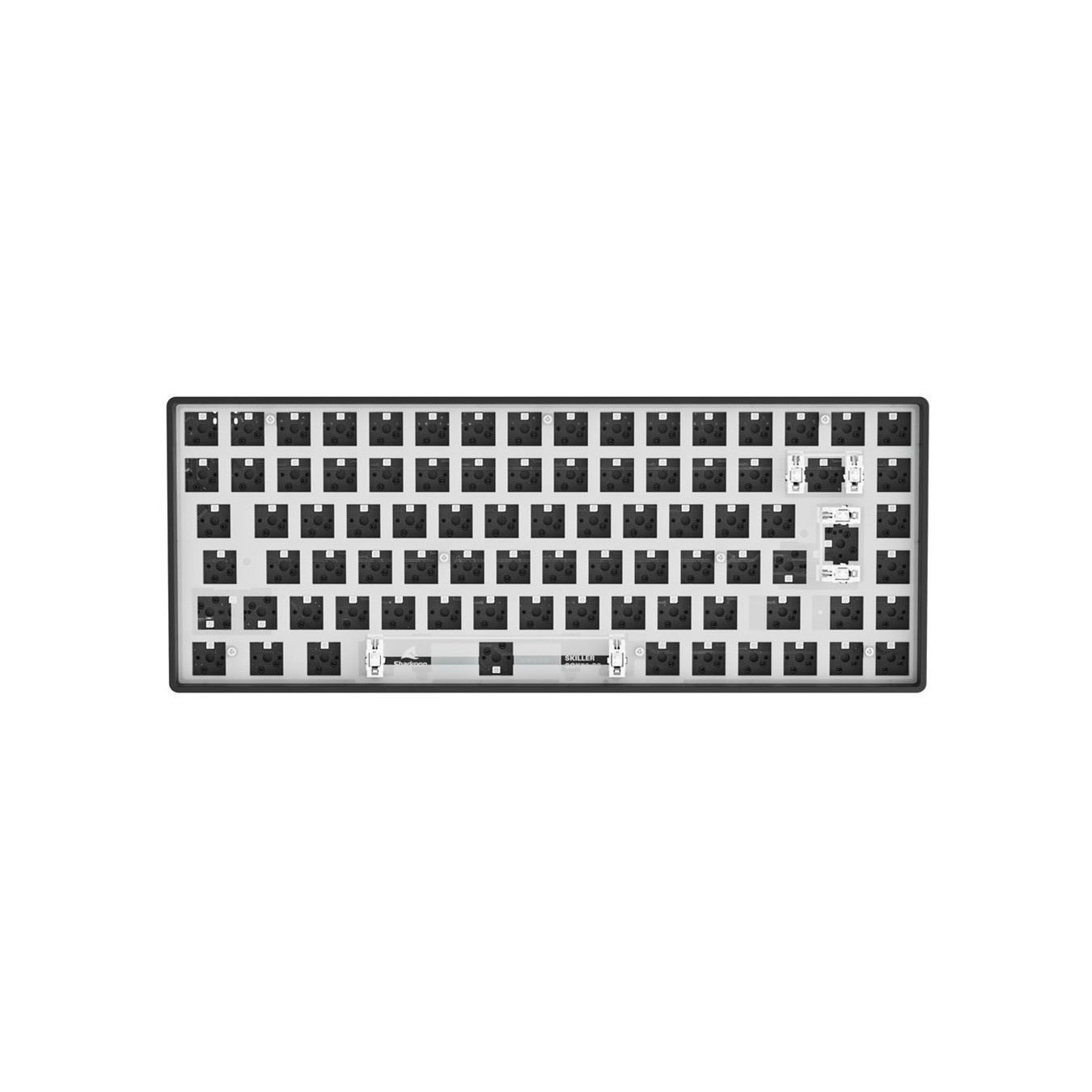 Sharkoon SKILLER SGK50 S3 Barebone - 75% RGB Wired USB-C Keyboard, 256KB Onboard Memory, Black