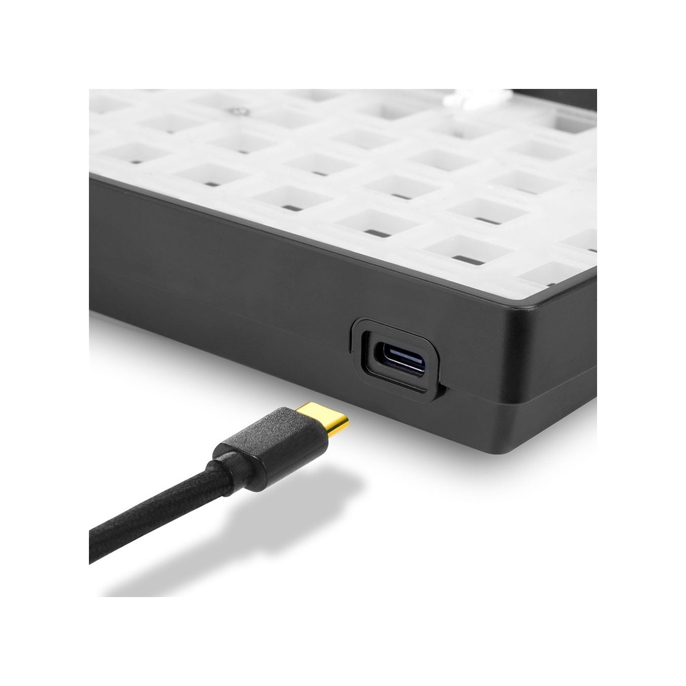 Sharkoon SKILLER SGK50 S3 Barebone - 75% RGB Wired USB-C Keyboard, 256KB Onboard Memory, Black