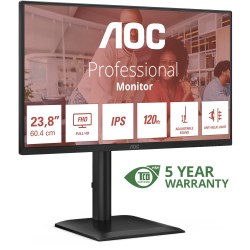 Buy AOC 24E4U - 23.8" IPS Monitor - FHD 1920x1080, 120Hz, HDMI/DP, 4x USB-A Hub,... in Cyprus, Nicosia, Limassol, Larnaka, Pafos