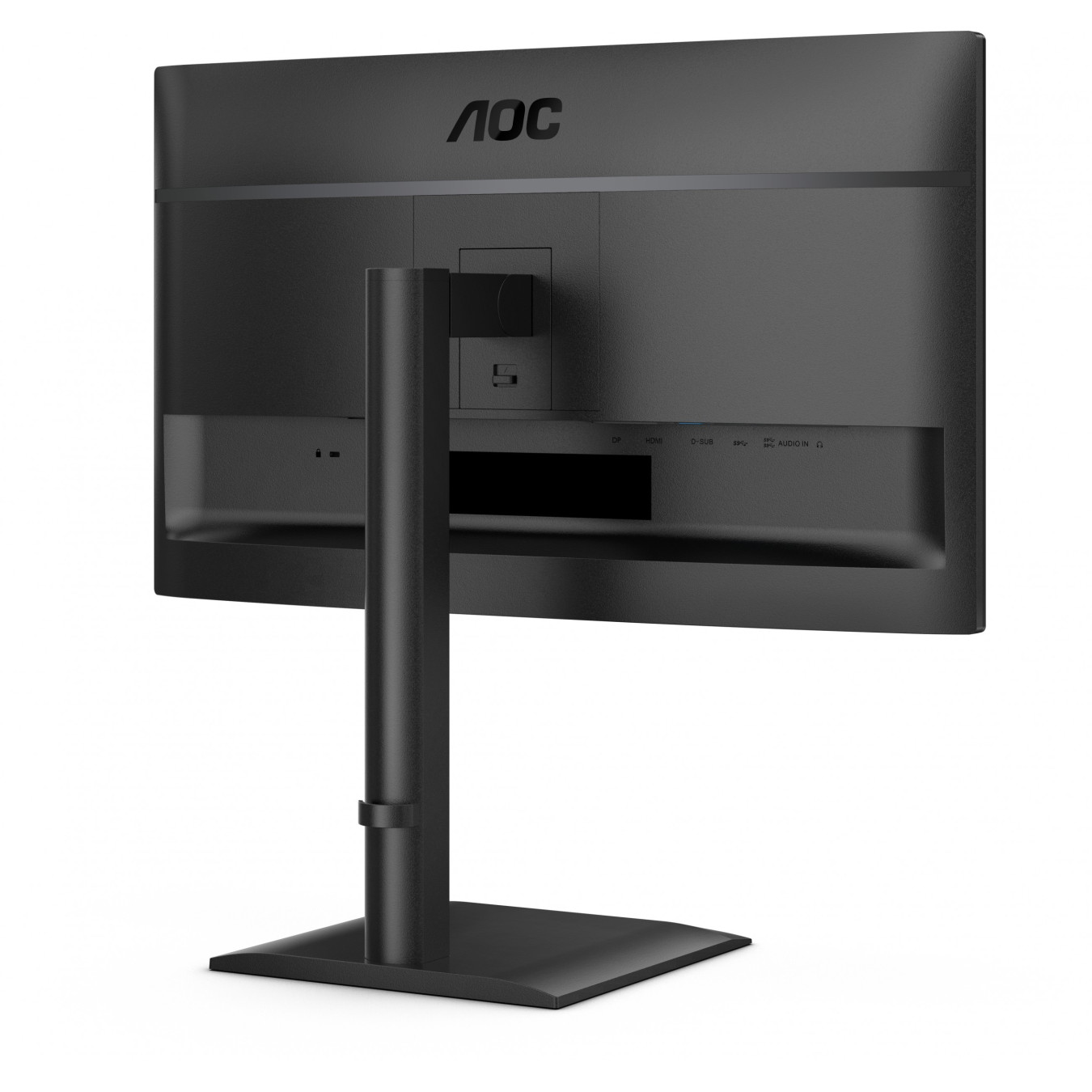 AOC 24E4U - 23.8" IPS Monitor - FHD 1920x1080, 120Hz, HDMI/DP, 4x USB-A Hub, Height-Adjustable, Black