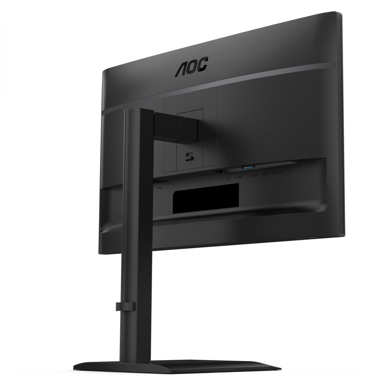 AOC 24E4U - 23.8" IPS Monitor - FHD 1920x1080, 120Hz, HDMI/DP, 4x USB-A Hub, Height-Adjustable, Black