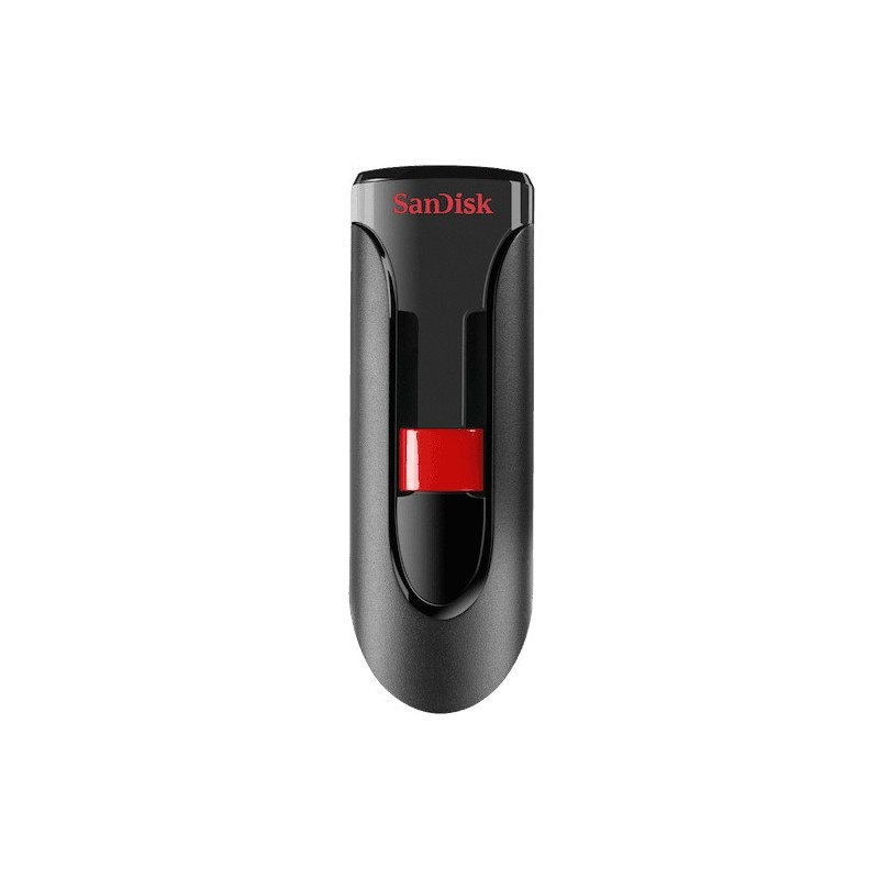 Buy SanDisk Cruzer Glide - 256GB - Black/Red, USB-A (USB 2.0), Slide USB Flash D... in Cyprus, Nicosia, Limassol, Larnaka, Pafos