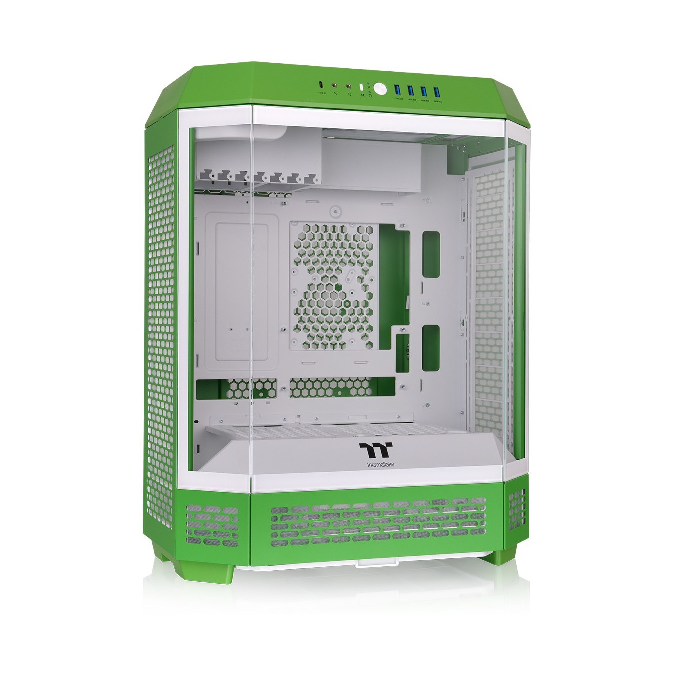 Thermaltake The Tower 600 - Mid Tower PC Case - Light-Year Green, Tempered Glass, ATX/mATX/Mini-ITX, USB-C