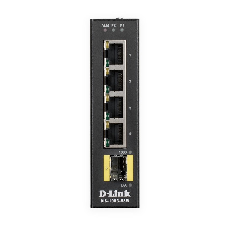 Buy D-Link DIS-100G-5SW - 5-Port Gigabit Industrial Switch, 4x RJ45 + 1x SFP, Bl... in Cyprus, Nicosia, Limassol, Larnaka, Pafos