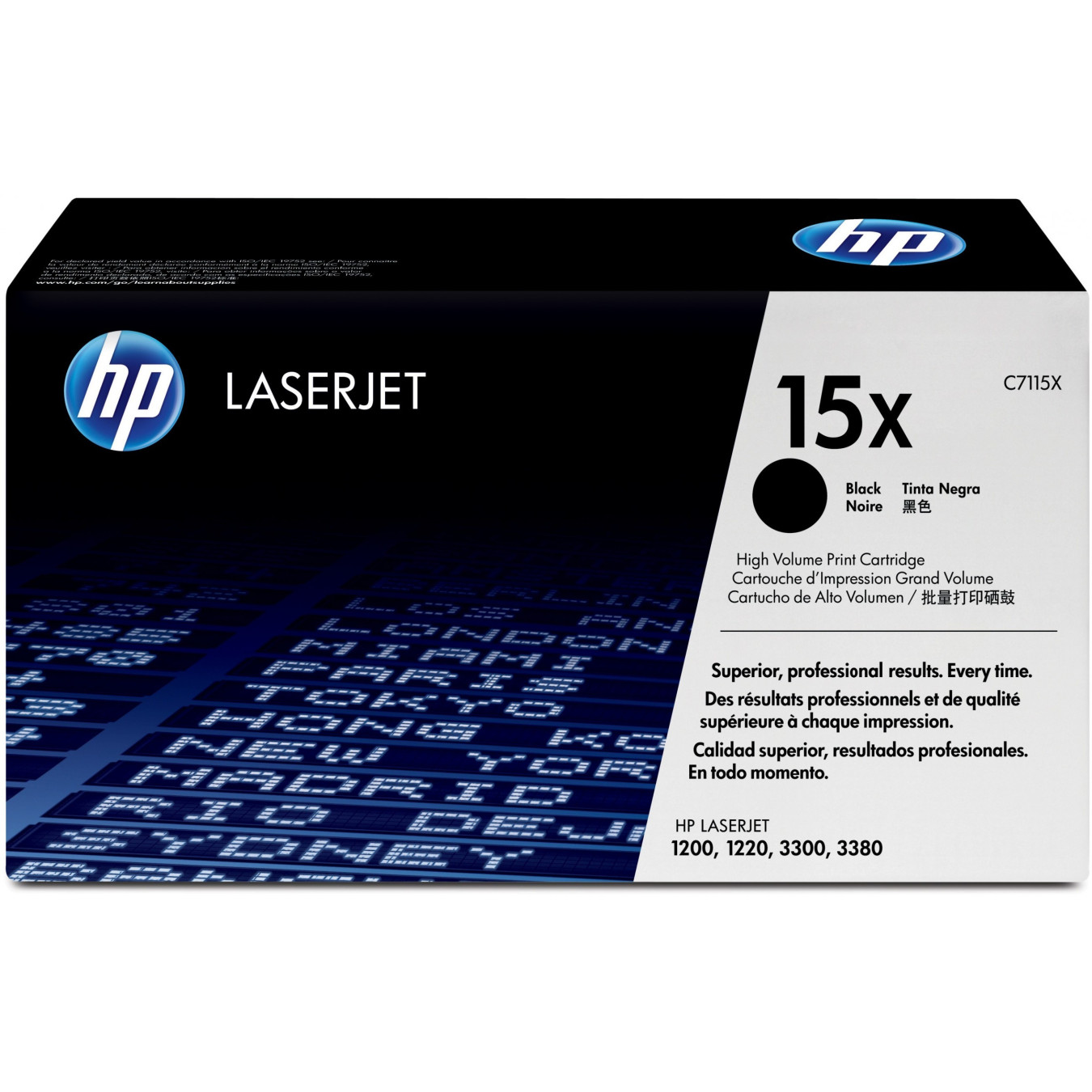 HP 15X Toner Cartridge - C7115X - High-Yield Black Original LaserJet Toner (3500 pages) — Buy in Cyprus with Fast Delivery