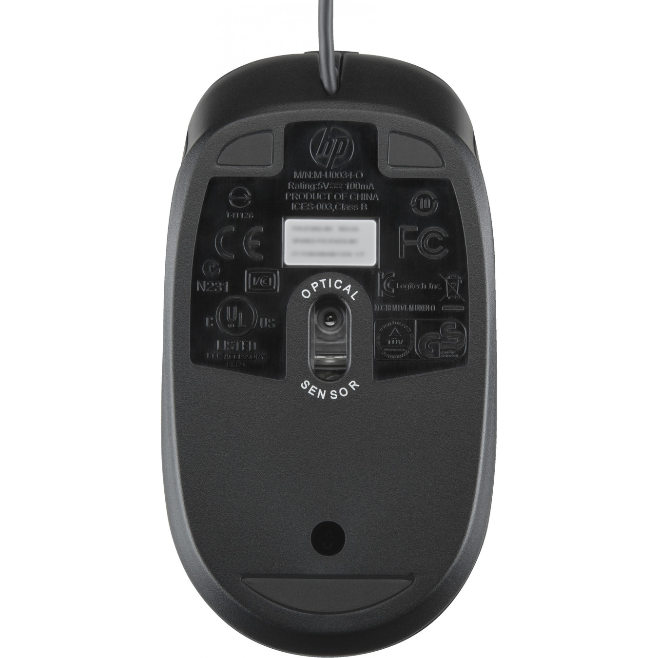 HP USB Optical Mouse - Wired USB Type-A, Black, 2.9m Cable — Buy in Cyprus with Fast Delivery
