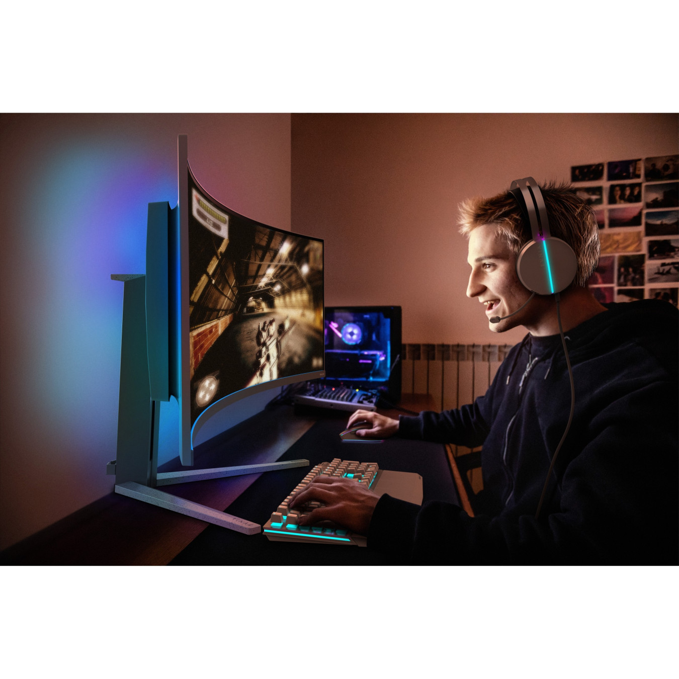 Philips Evnia 49M2C8900L - 49in (124.3 cm) QD-OLED 5120x1440 32:9 Curved 144Hz 0.03ms HDR400 True Black - White