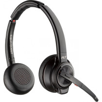 Poly Savi 8220 UC - DECT 1880-1900 MHz USB-A Wireless Binaural Headset - Black (209215-02) — Buy in Cyprus with Fast Delivery