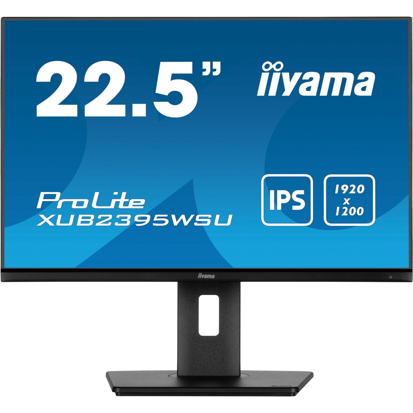 iiyama ProLite XUB2395WSU-B5 - 22.5" (57.1 cm) WUXGA IPS Monitor, 1920x1200, HDMI+DP, Height-Adjustable Stand, Black