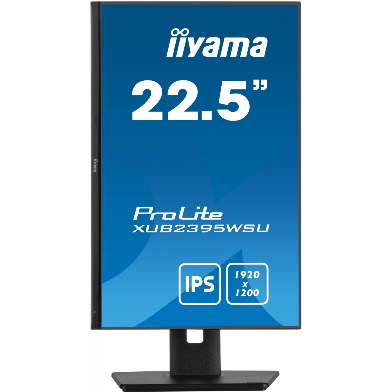 iiyama ProLite XUB2395WSU-B5 - 22.5" (57.1 cm) WUXGA IPS Monitor, 1920x1200, HDMI+DP, Height-Adjustable Stand, Black