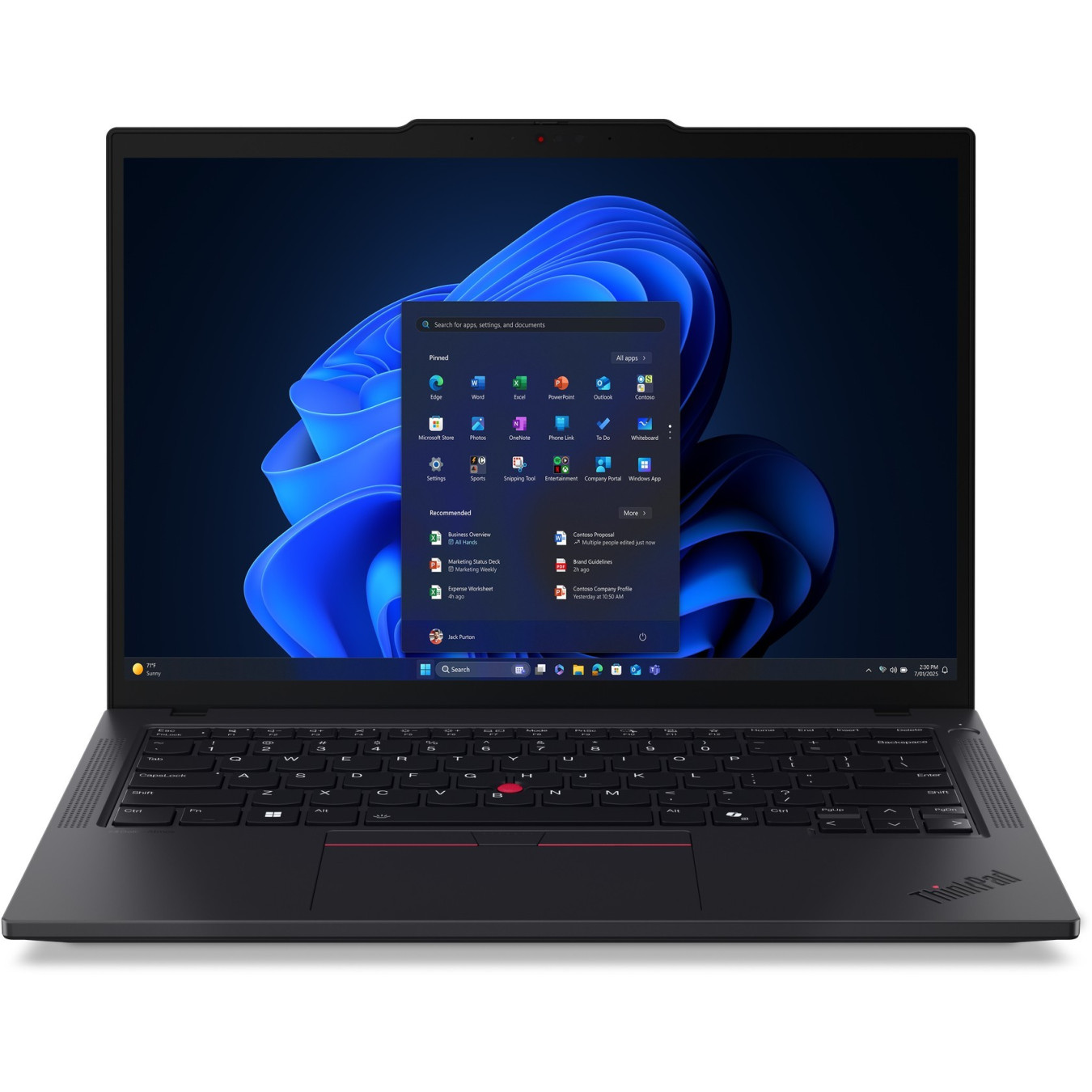 Lenovo ThinkPad T14 Gen 6 - 255U - Black, 16GB DDR5, 512GB PCIe SSD, Intel Core Ultra 7 (up to 5.2GHz), 14" WUXGA IPS