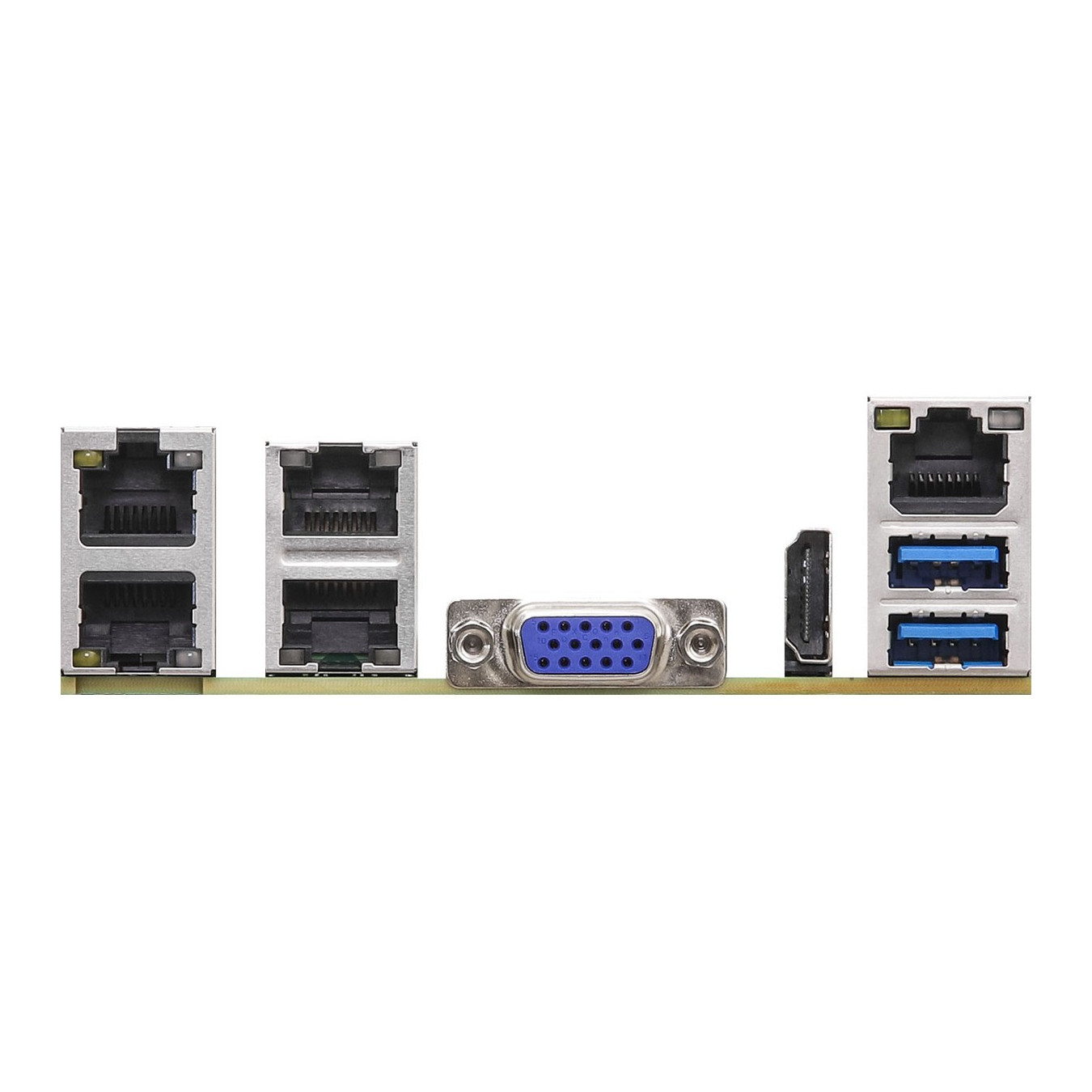 ASRock B550D4ID-2L2T - Mini-ITX AM4 Motherboard, B550 Chipset, 4x DDR4 up to 128GB, PCIe 4.0, Quad LAN, Passive Cooling - Green